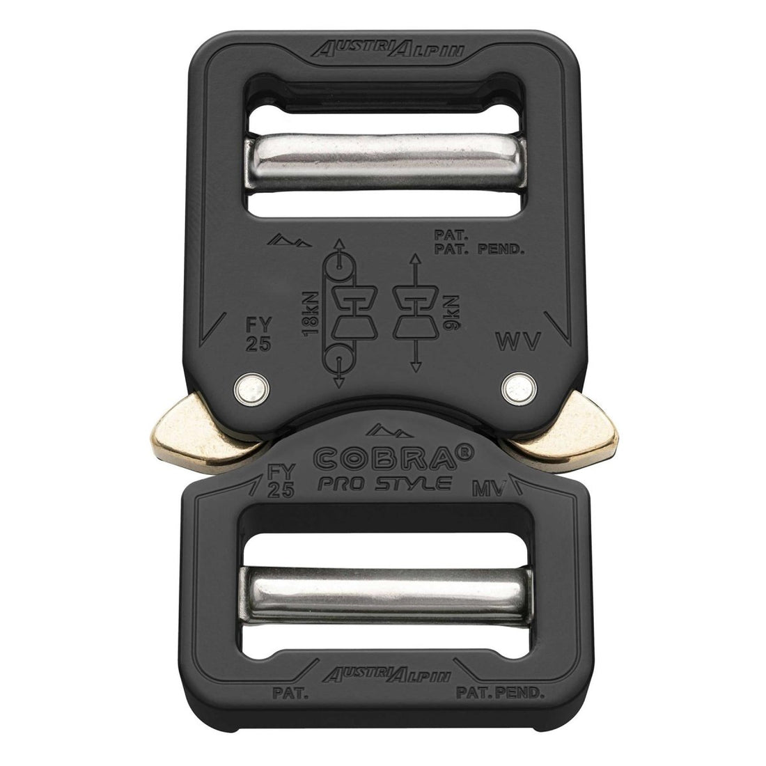 Hebilla de cinturón de estilo Cobra Pro 25 mm Liberación rápida de aluminio de servicio pesado