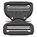 Cobra Pro Style Gürtelschnalle 50 mm Schnellfreisetzung schweres Aluminiumschwarz