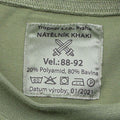 Camisa militar checa ropa interior de oliva de manga larga 2da capa uniforme de senderismo