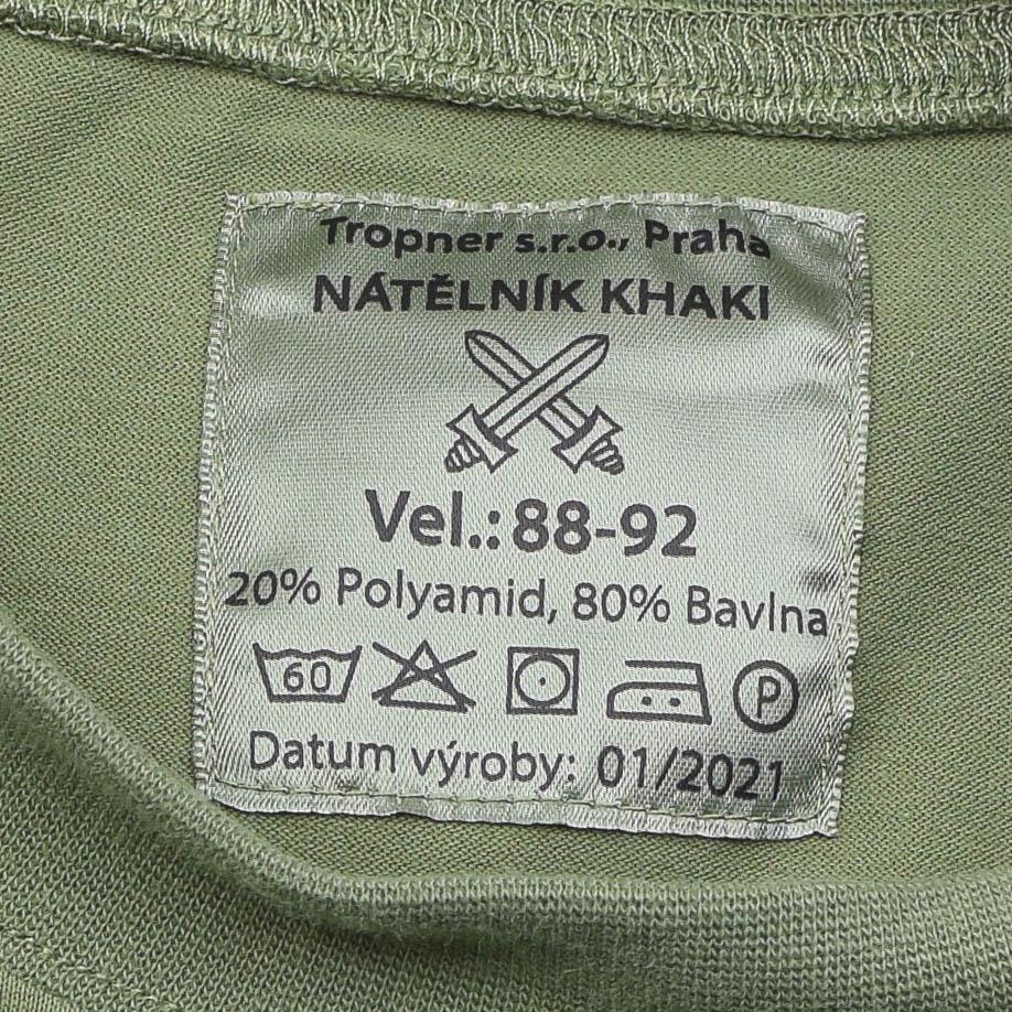 Camisa militar checa ropa interior de oliva de manga larga 2da capa uniforme de senderismo