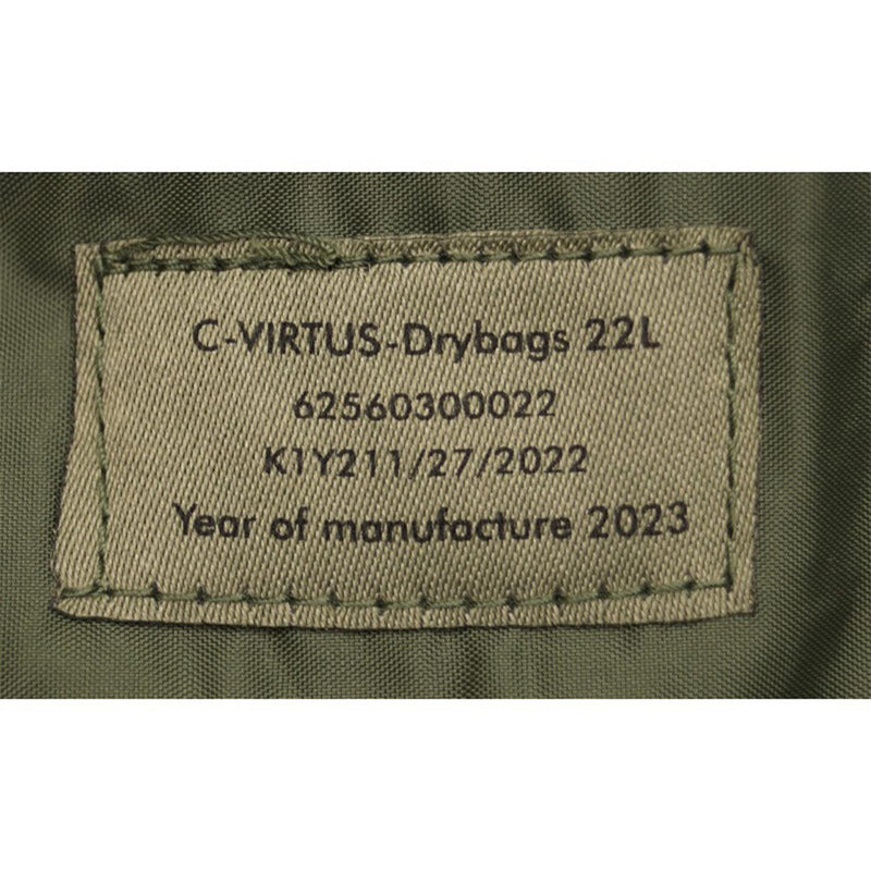 Militares británicos originales 22l Bag seca seca costuras impermeables con cinta adhesiva nueva