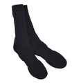 Original British Military Mittellange Socken aus Winterwolle mit Frotteesohle, Schwarz