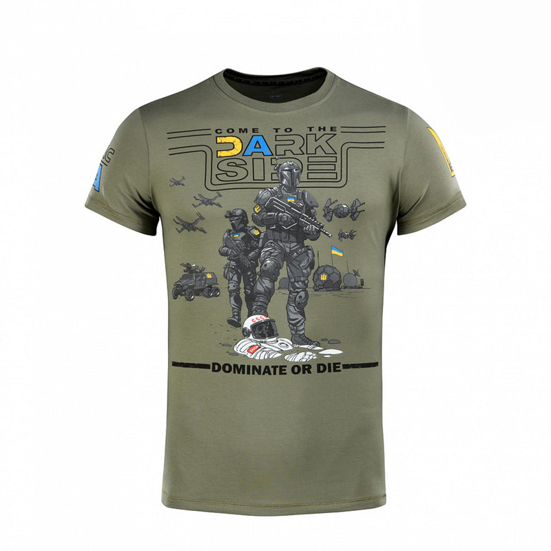 M-TAC Military style classic T-Shirt short sleeve underwear Ukrainian flag Olive