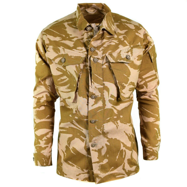 Veste de combat militaire originale de l'armée britannique, camouflage du désert, chemises résistantes au feu