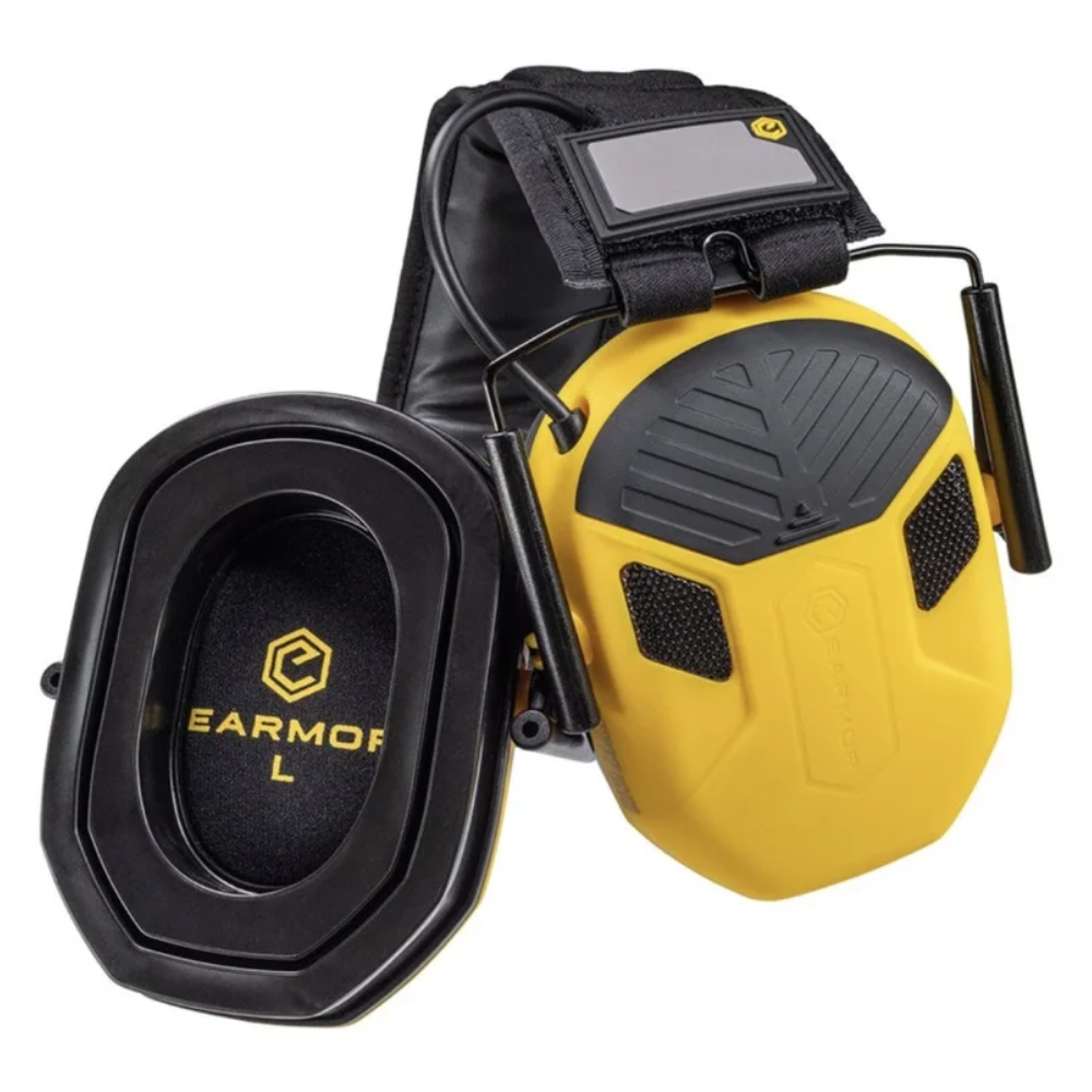 EARMOR M300X Protector Auditivo Electrónico 24dB NRR Táctico Exterior Negro
