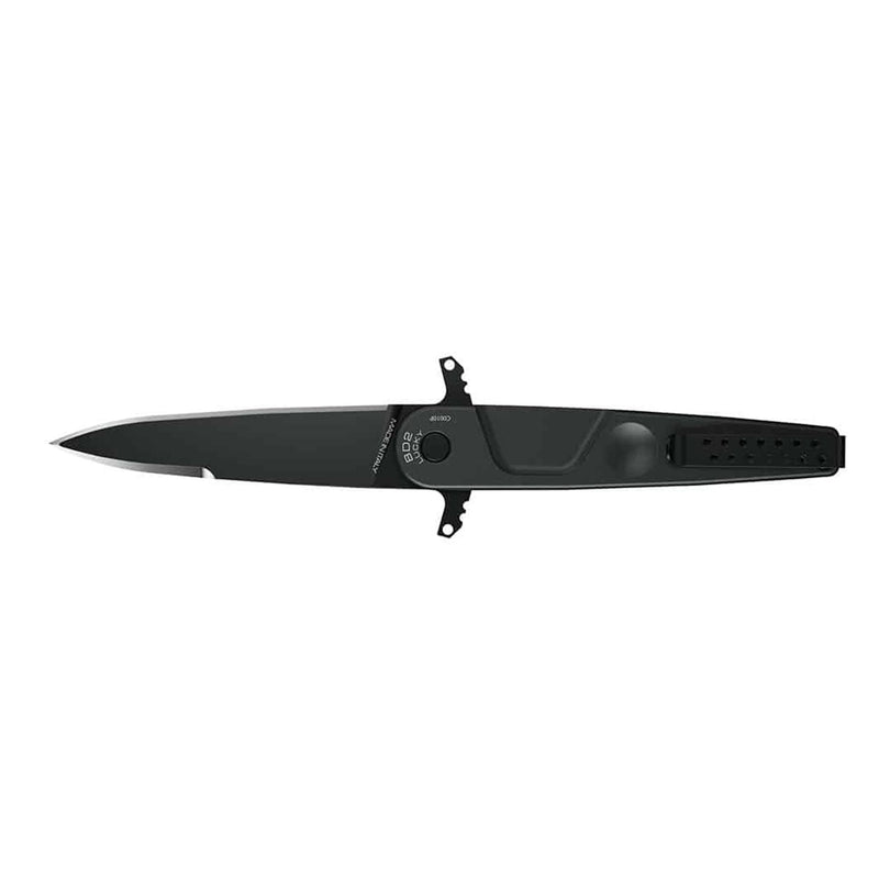 ExtremaRatio BD2 LUCKY BLACK pocket knife Bohler N690 steel plain edge blade