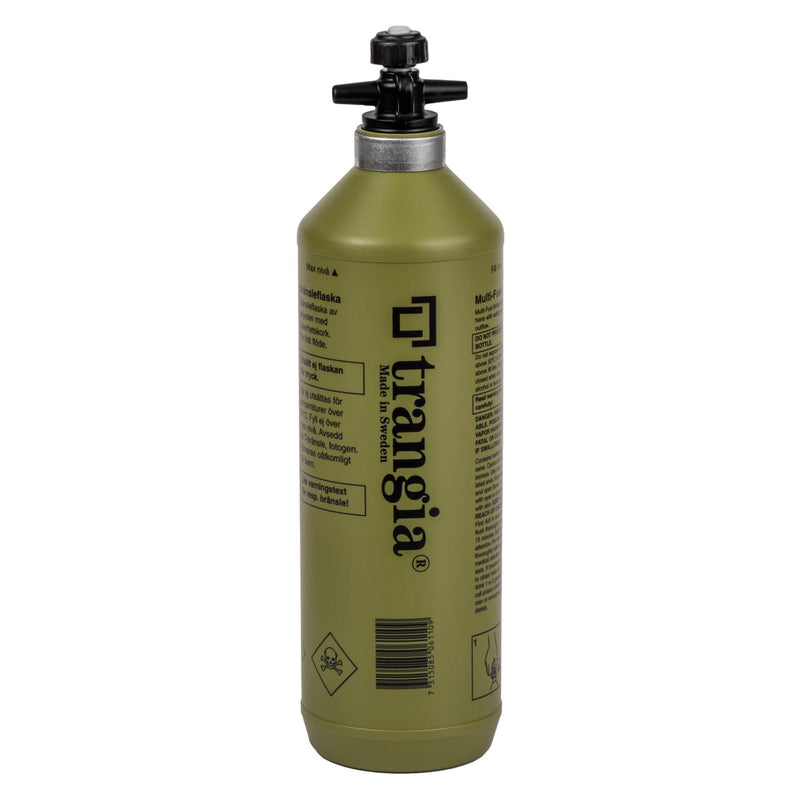 Trangia Flüssigbrennstoffflasche Benzinbrenner Polyethylenflasche Outdoor Wandern Olive