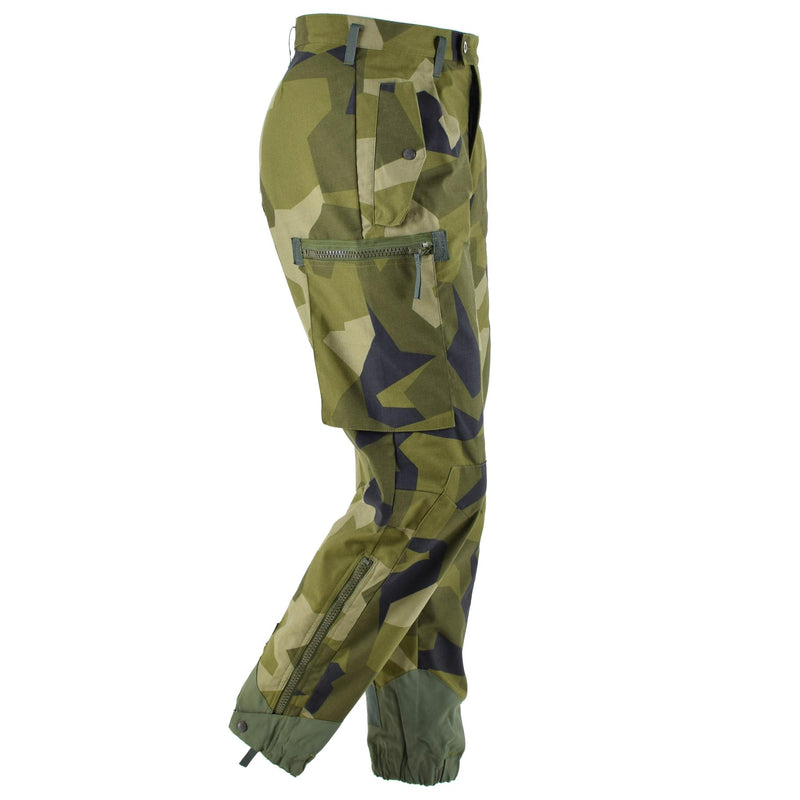 Original Swedish military M90 pants Splinter camouflage field combat trousers BDU