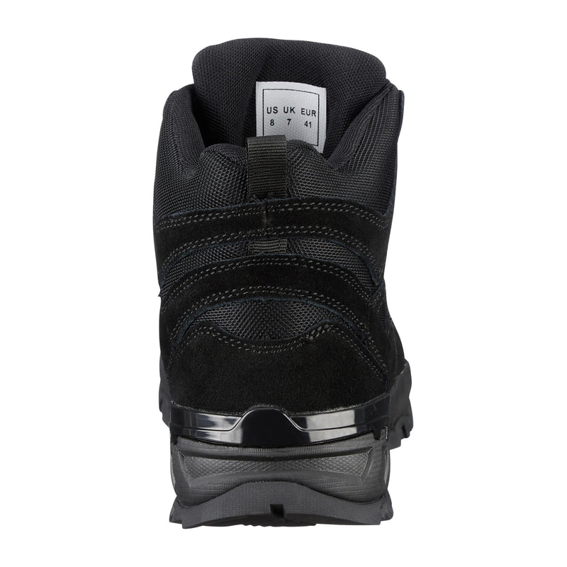 Mil-Tec Squad Boots Mid Calf Round Sole Camping Outdoor Black Suede schoenen