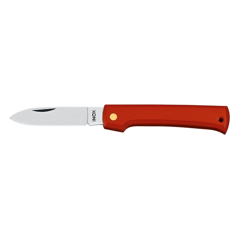 FoxKnives INOX Pocket Knife Drop Point 420C Stainless Steel Nylon Handle