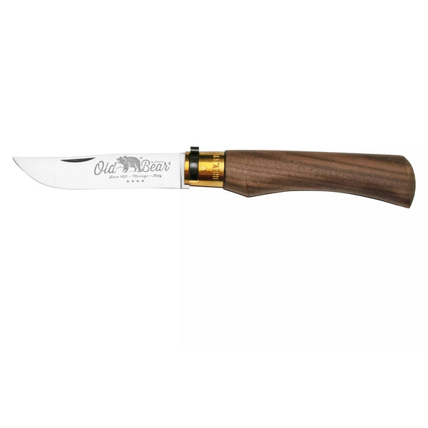 Antonini Old Bear Pocket Knife 10cm Stainless Steel Blade Walnut Wood Handle