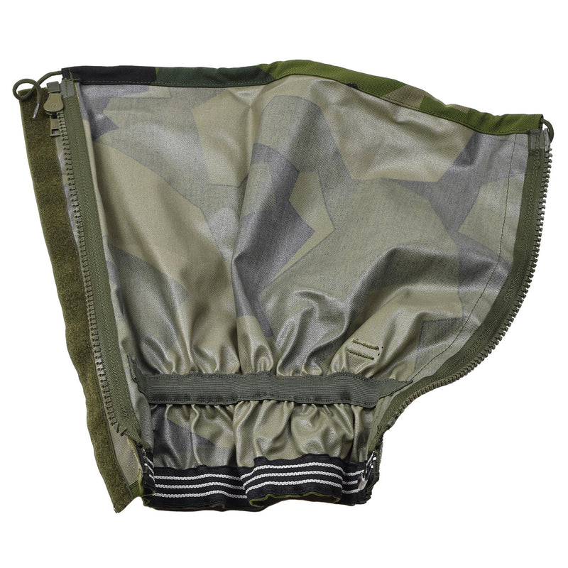 Tacgear Gaiters Wodoodporny szwedzka armia M90 Splinter Camo metalowe haczyki o jeden rozmiar