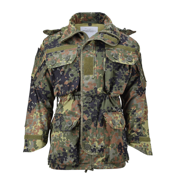Veste de commando de style militaire de marque TACGEAR, entièrement zippée, ripstop flecktran