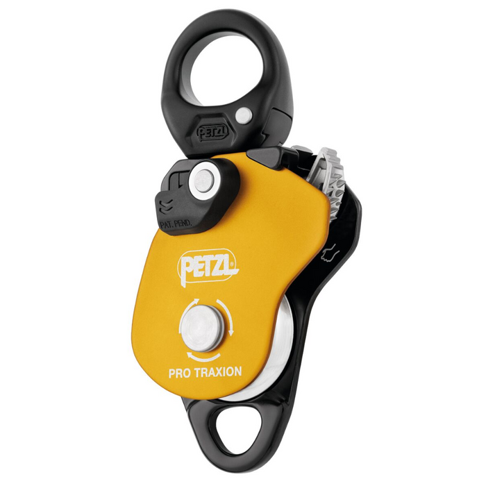 PETZL PRO TRAXION Progress Capture Polea Dispositivo de transporte de cuerda giratoria Amarillo