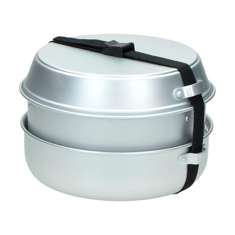 MIL-TEC camping stove set outdoor cookware kit alcohol burner aluminum pot pan