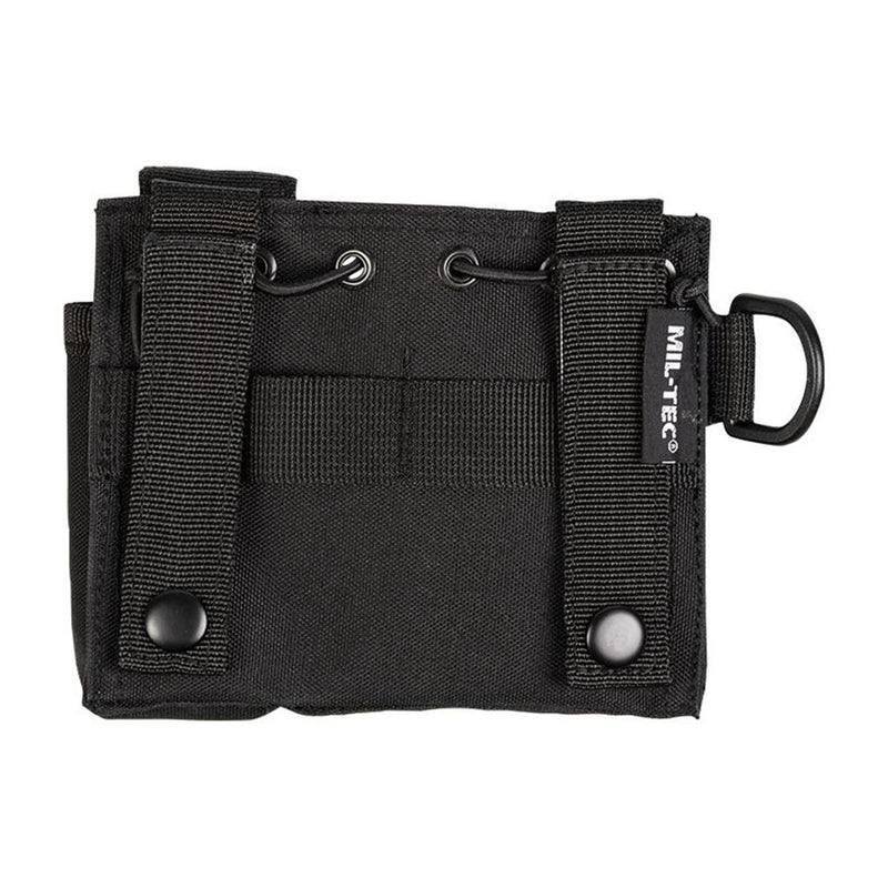 Pochette pour articles administratifs MIL-TEC, lampe de poche, stylo, carnet, poche molle, noir