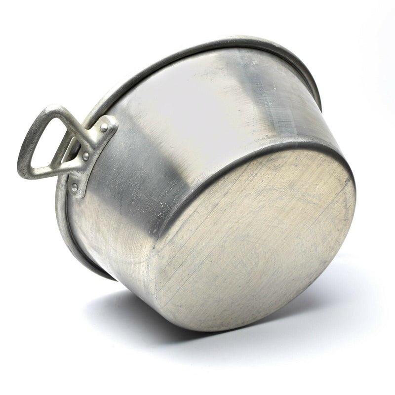 Oryginalny garnek do gotowania armii francuskiej. Aluminiowy bałagan wojskowy Tin Pot Patel