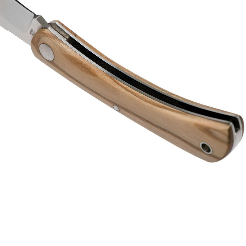 Fox Knives Brand Italy LIBAR folding knife stainless steel M390 Olive wood handle