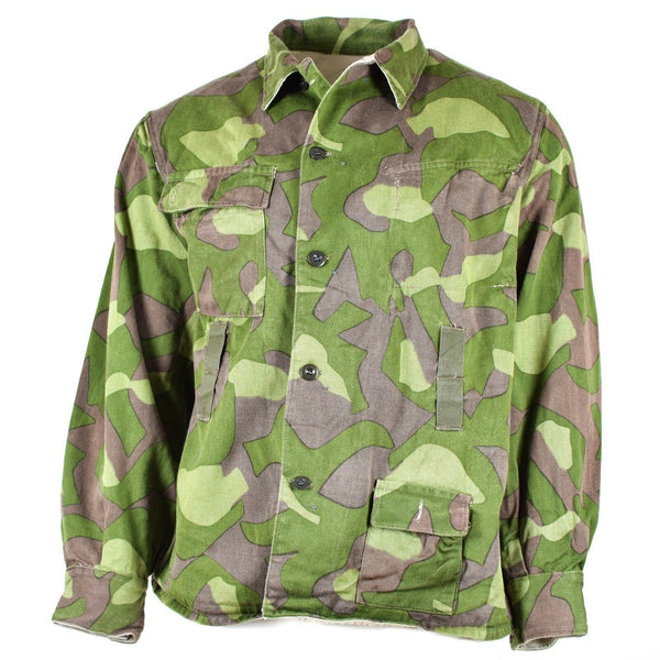 Uniforme de camouflage original de l'armée finlandaise M-62 Veste de costume réversible Grandes tailles