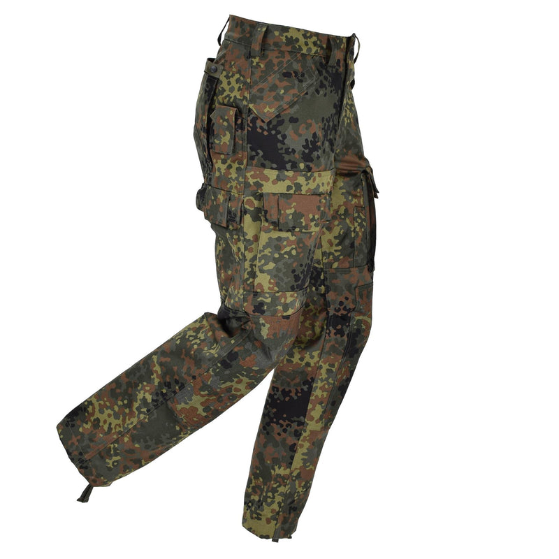 Leo Kohler Army Combat Tactical Pants Flecktarn Camo Forced Cargo Field Trousers