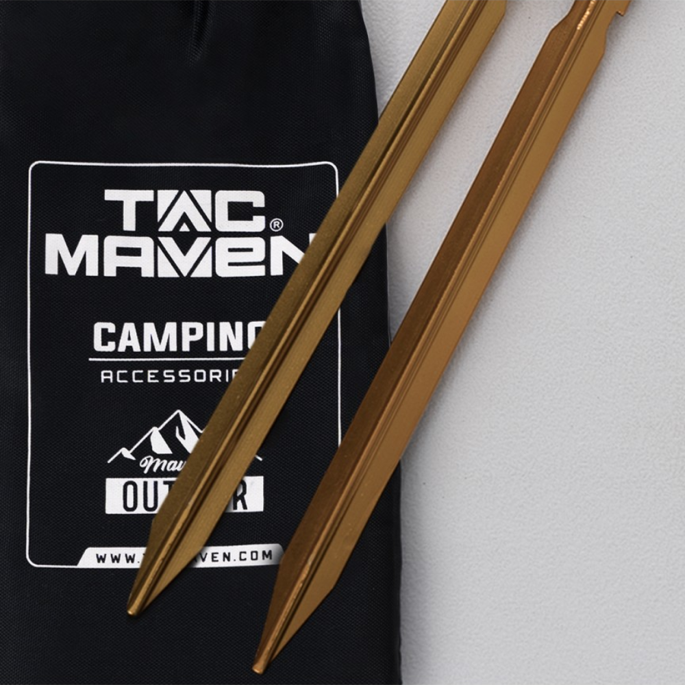 TAC MAVEN Grondspijkers Aluminium tentzeilset met 4 kampeeraccessoires