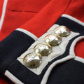 Auténtica chaqueta del ejército británico, uniforme, túnica, vestido rojo, guardias escarlata, caballería
