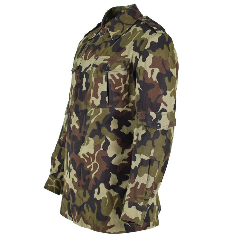 Veste de terrain originale des troupes roumaines M93 Camo Leaf BDU Parka militaire