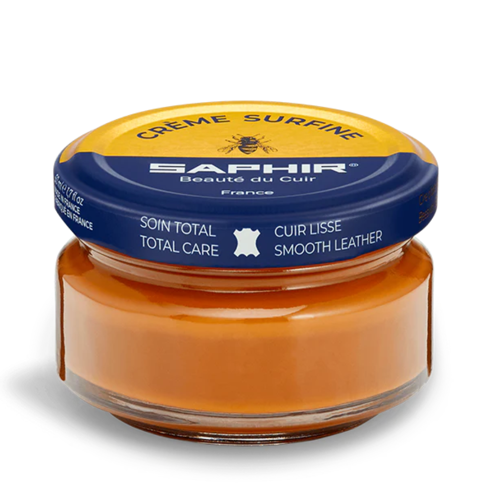 Saphir Creme Surfine Lederschuhpflegecreme Glattleder 50 ml Hellbraun