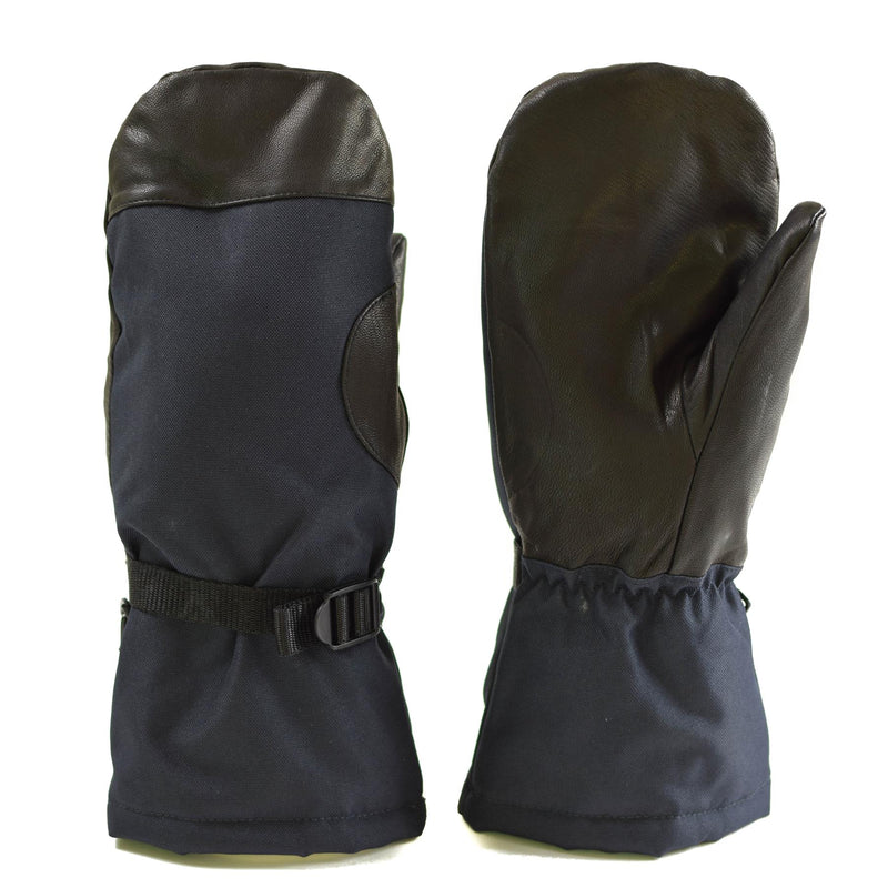 Mittens del ejército holandés original Guantes de invierno de la OTAN azul marino marítima marítima nueva