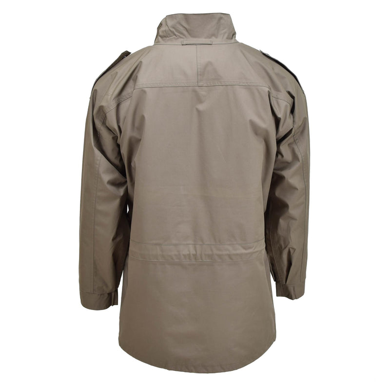 Parka militare olandese originale con fodera ufficiale caldo lungo la giacca kaki surplus