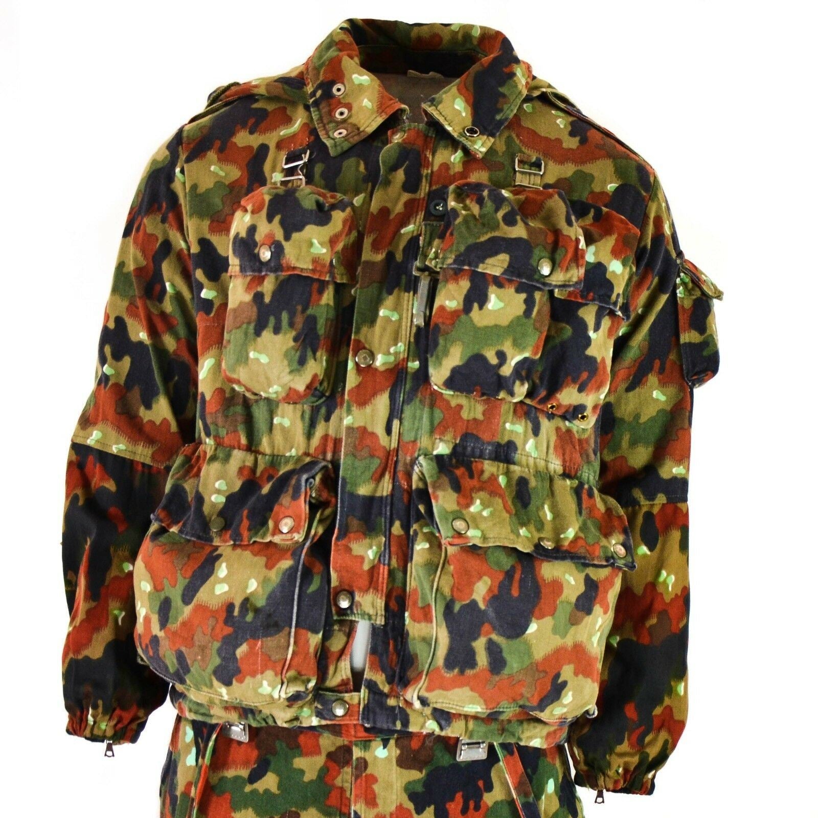 ジャケット・アウター vintage SWISS ARMY ALPEN CAMOUFLAGE Vintage Swiss Alpenflage Camo Jacket Surplus | eBay