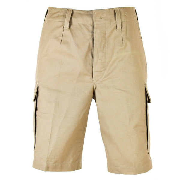 Genuine German army issue MOLESKIN SHORTS Durable cargo summer Khaki Beige NEW