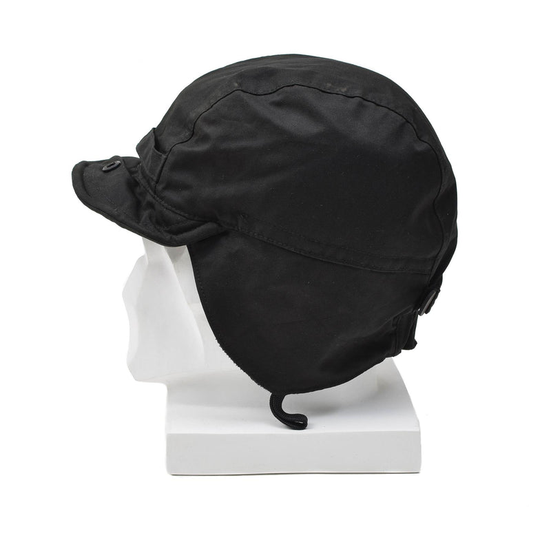 Oryginalny holenderski spadek płaszczyznowy czapka klapy ucha Brim Windproof Black Supplus