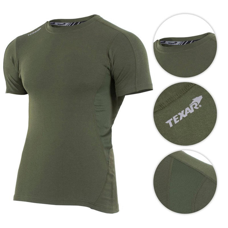 Texar Military Wear Base Layer Korte mouw Underhirt Tactical Troops Underwear