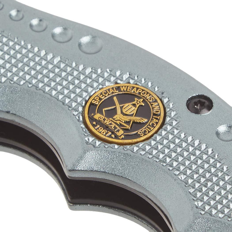 Boker Brand folding pocket knife Hero gray stainless steel 440A aluminum handle