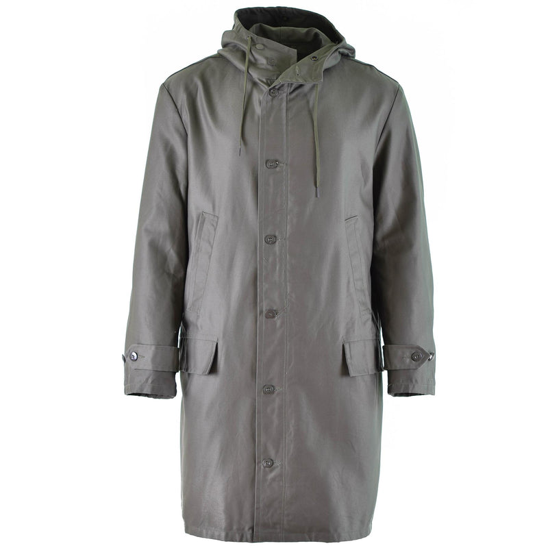 Genuine German army parka olive military surplus jacket long coat OD vintage NEW