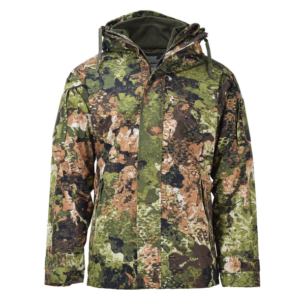 MIL-TEC Army Regen-/Nässeschutzjacke Gen II mit Fleecefutter wasserdichte Kapuze