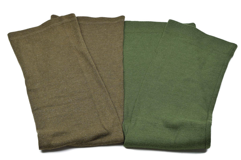 Sciarpa dell'esercito ceco originale. Army Issue Tube Scarf Brown Brown Nuovo lotto da 2 pezzi