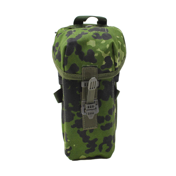 Pochette de chargeur LMG de camouflage militaire danois authentique avec attache de ceinture universelle