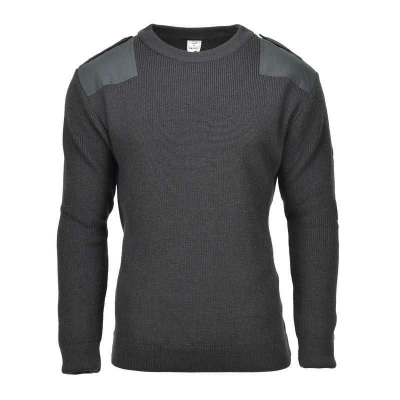 Original Belgian Military sweater wool dark green warm breathable pullover NEW