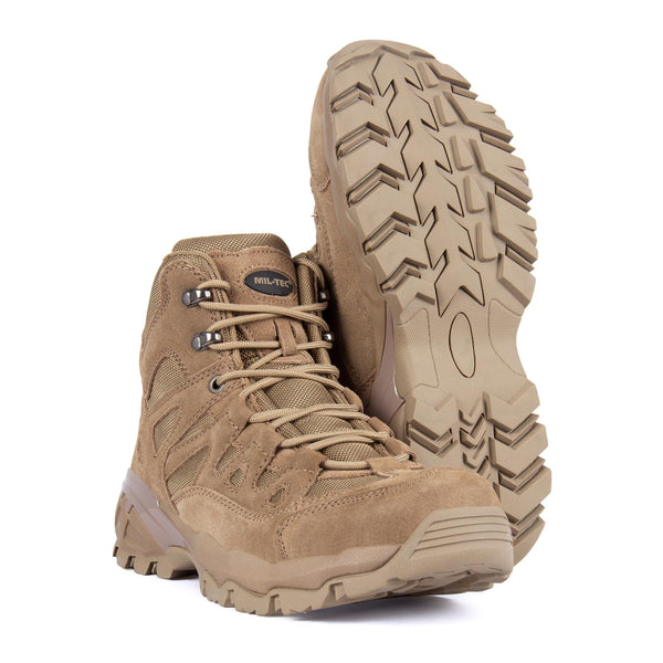 Mil-Tec Squad Boots Outdoor Camping Trekking Combat Tactical Footwear Coyote