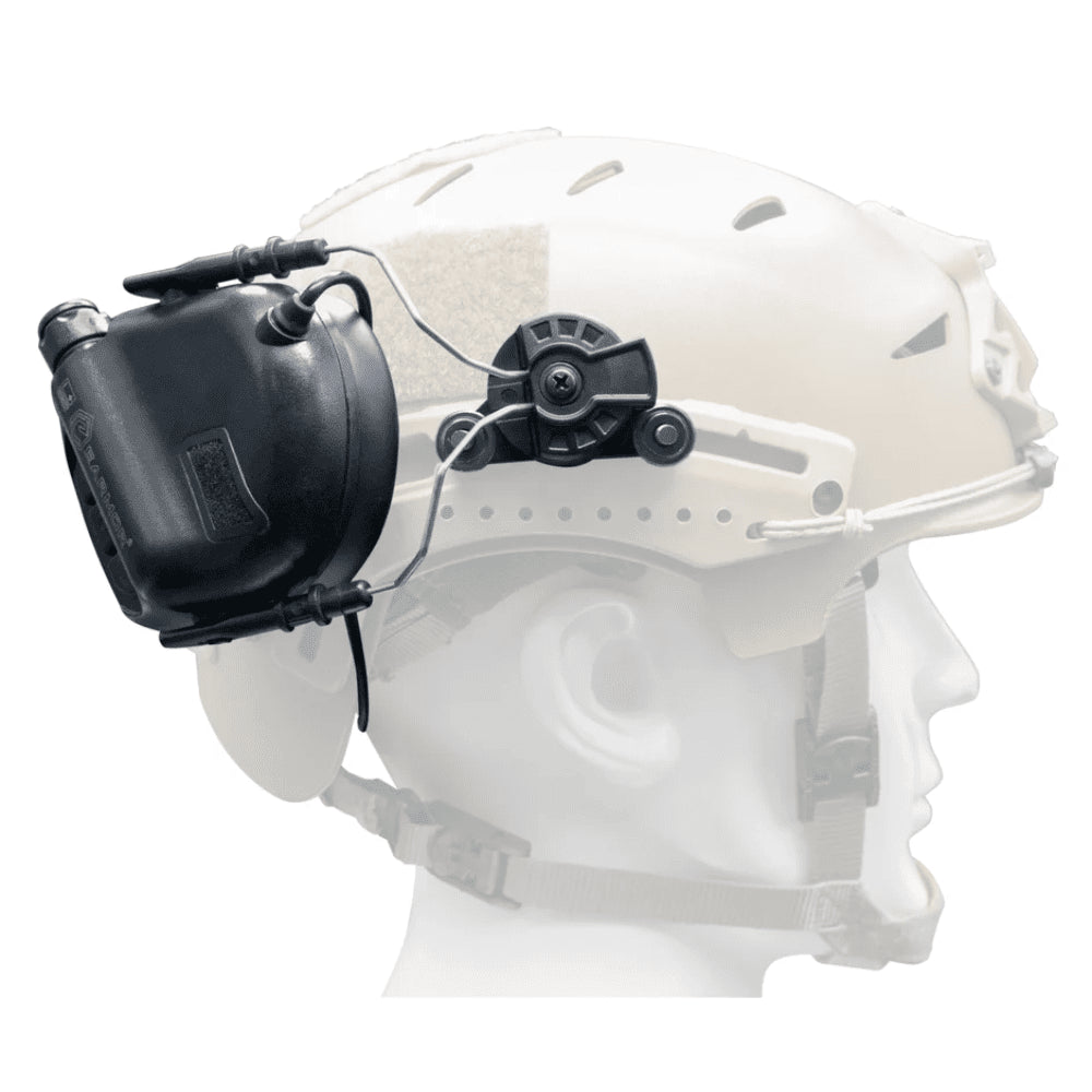 EARMOR M12 EXFIL Helmet Rail Adapter Hearing Protector Mount Black