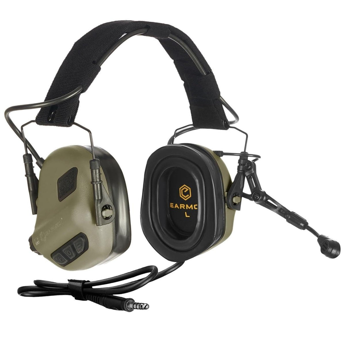 EARMOR M32 Plus Electronic Hearing Protection Headphones Tactical Olive