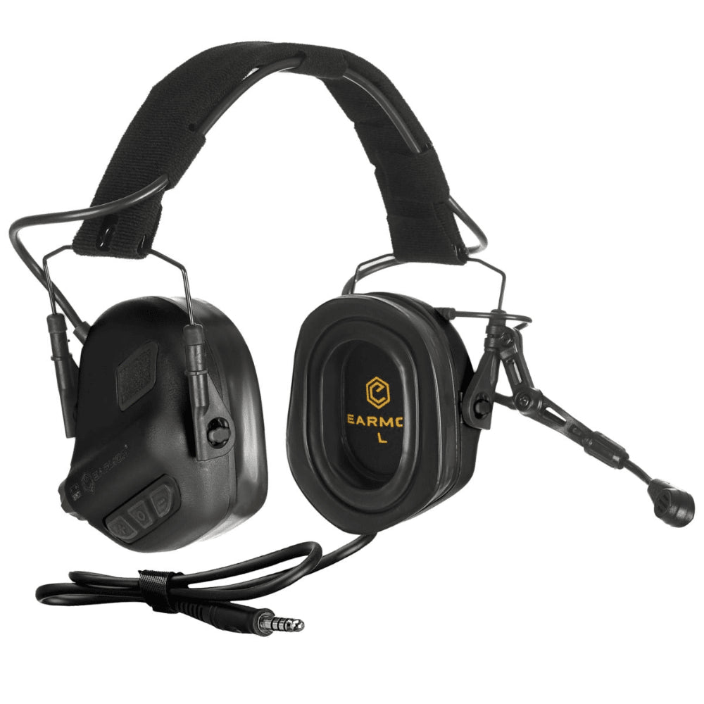 Cuffie per comunicazione tattica EARMOR M32 Plus Protezione per l'udito nere