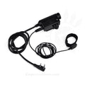 EARMOR M52 PTT Adapter Midland 2 Pin Wired Tactical Headset Cable Black