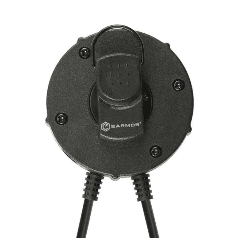 Adapter EARMOR M55 PTT Kenwood Baofeng 2-pinowy adapter zestawu słuchawkowego z radiem, czarny