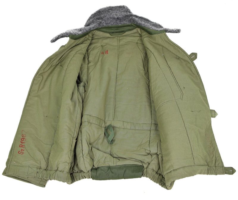 Echt Hongaars leger gewatteerd jasje m65 bont kraag warme winter warme parka nieuw