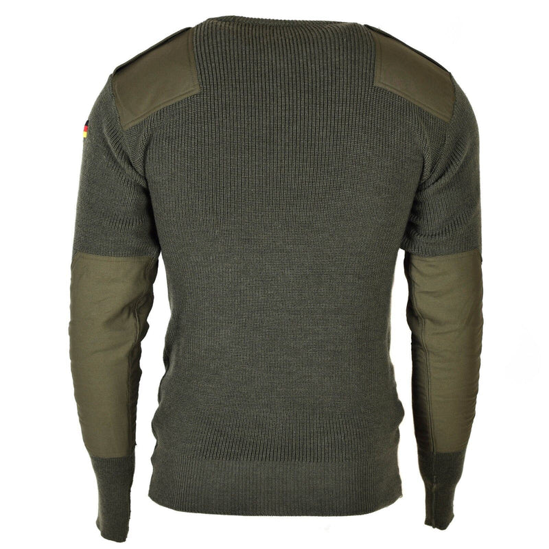 Original German army pullover Commando Jumper Green Olive sweater Wool NEW
