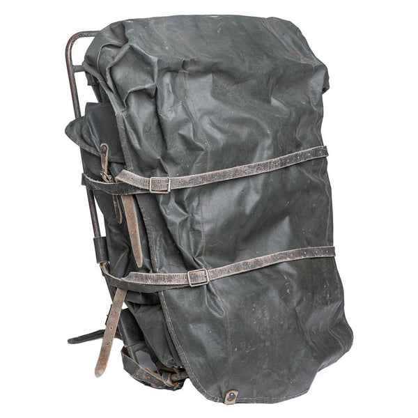 Zaino militare finlandese originale incorniciata in cornice impermeack 100l vintage