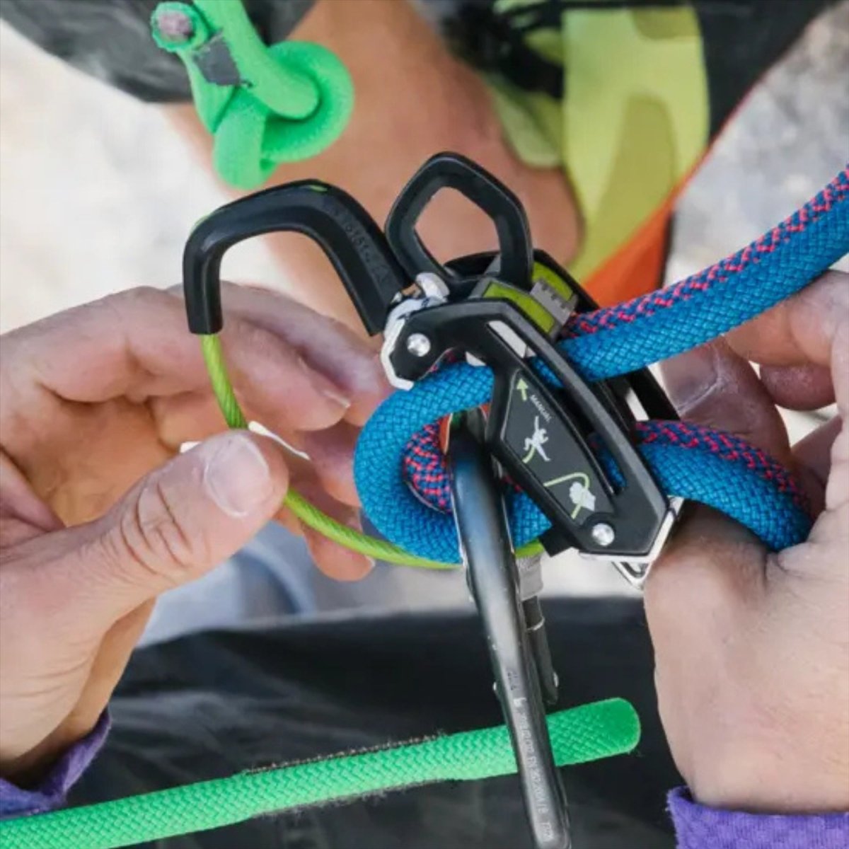 Edelrid GIGA JUL Belay Device 2 in 1 Mode 8.5-10.5 mm Rope Compatibility